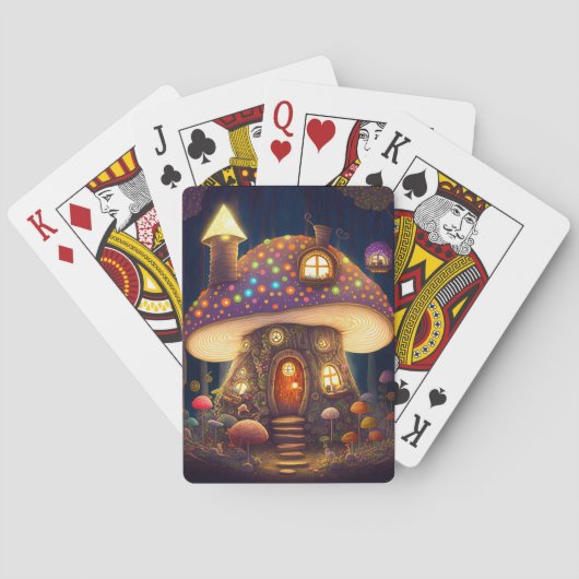 Jeu De Cartes Mushroom House Imaginaire Art (dos)