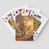 Jeu De Cartes Mystical Winged Cat Sphinx - Art Imaginaire égypti (dos)