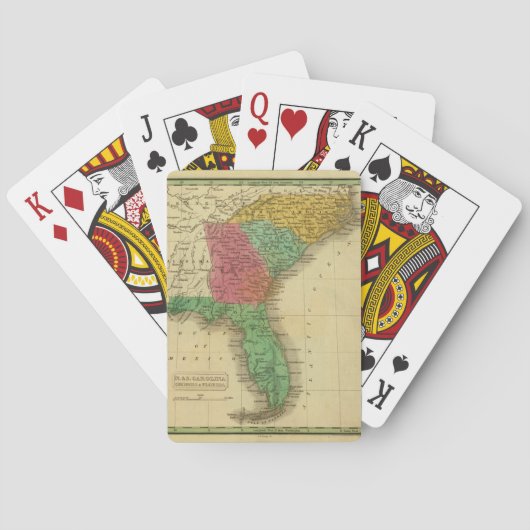 Jeu De Cartes N. et S. Caroline (dos)