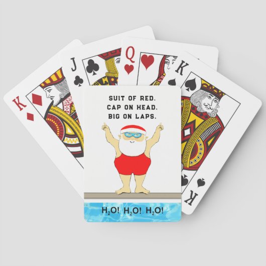Jeu De Cartes nage nage cadeau de vacances nageur (dos)