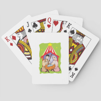 Jeu De Cartes Naissance de Noël de nativité d'emballage de