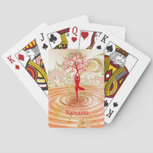 Jeu De Cartes Namaste Citation Arbre de vie Zen Yoga Zen