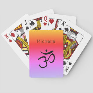 Jeu De Cartes Namaste Om Symbole Yoga Personnalisé