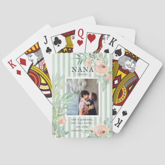 Jeu De Cartes Nana | Citation & Photo Belle florale (dos)