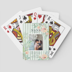 Jeu De Cartes Nana Citation & Photo Floral Fleuris