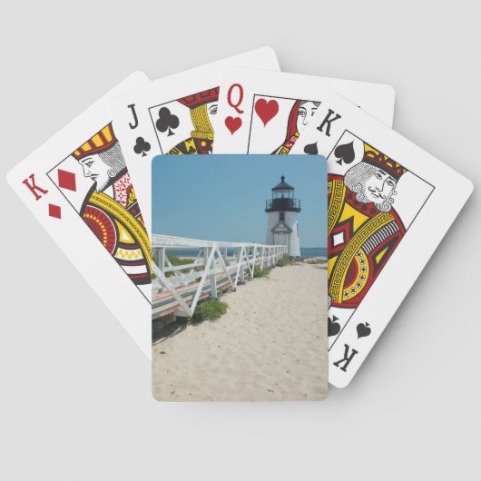 Jeu De Cartes Nantucket. Ancien phare en bois (dos)