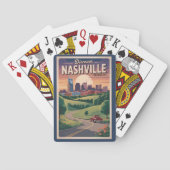 Jeu De Cartes Nashville Tennessee Southern Road Travel Art (dos)