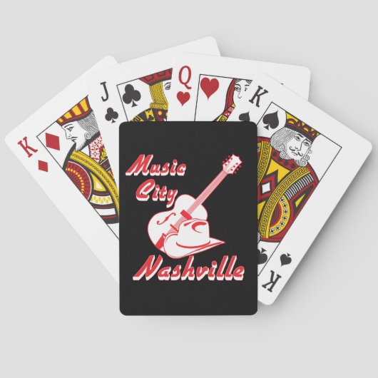 Jeu De Cartes Nashville. Ville de musique (dos)