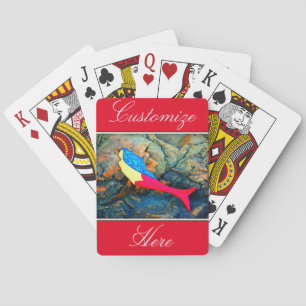 Jeu De Cartes natation de sirènes rouges et bleues