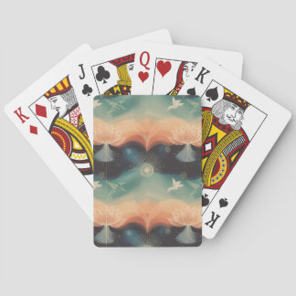Jeu De Cartes Nature abstraite : conception minimaliste de lotus