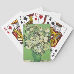 Jeu De Cartes Nature morte - Roses roses dans un vase, Vincent v