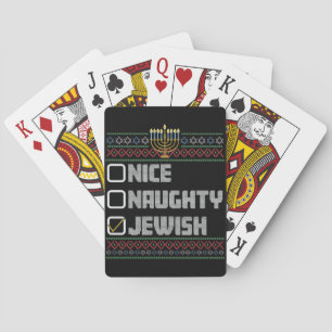 Jeu De Cartes Naughty Nice juif Père Noël laide Noël Hanoukka
