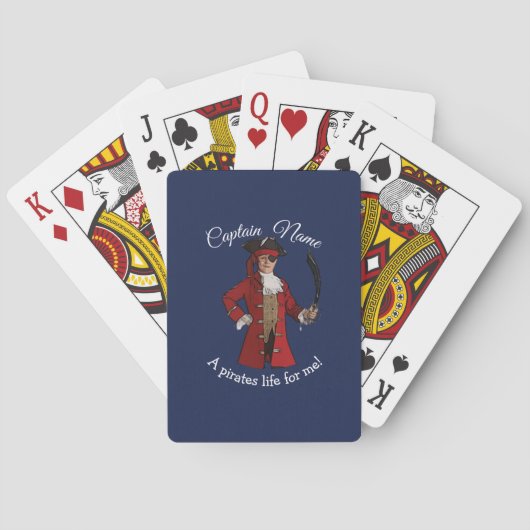 Jeu De Cartes Nautical Blue Boy Pirate (dos)
