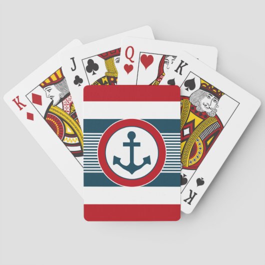 Jeu De Cartes Nautical design (dos)
