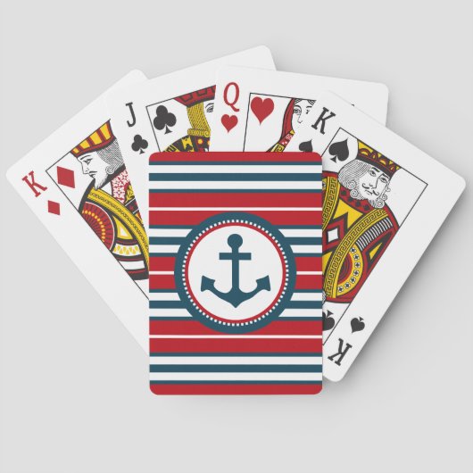Jeu De Cartes Nautical design (dos)