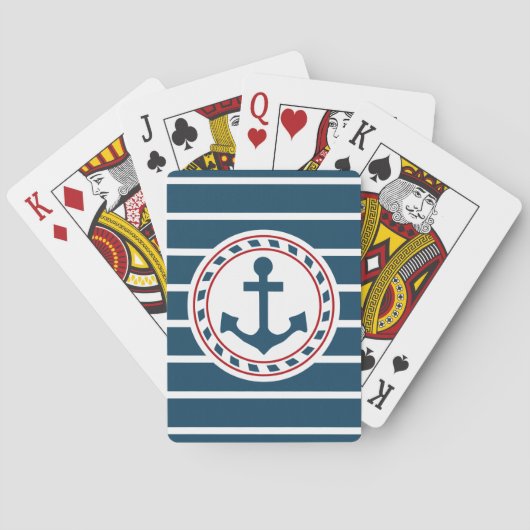 Jeu De Cartes Nautical design (dos)