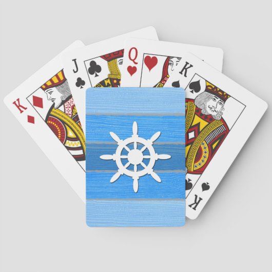 Jeu De Cartes Nautical themed design (dos)