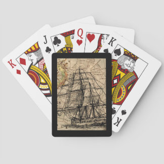 Jeu De Cartes Navire Ancien et Carte