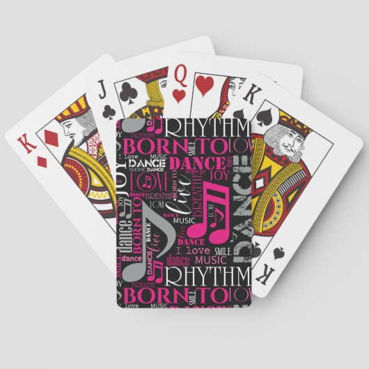Jeu De Cartes Né à Dance Pink ID277 (dos)