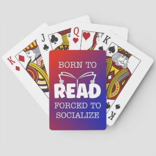 Jeu De Cartes Né à lire forcé à socialiser