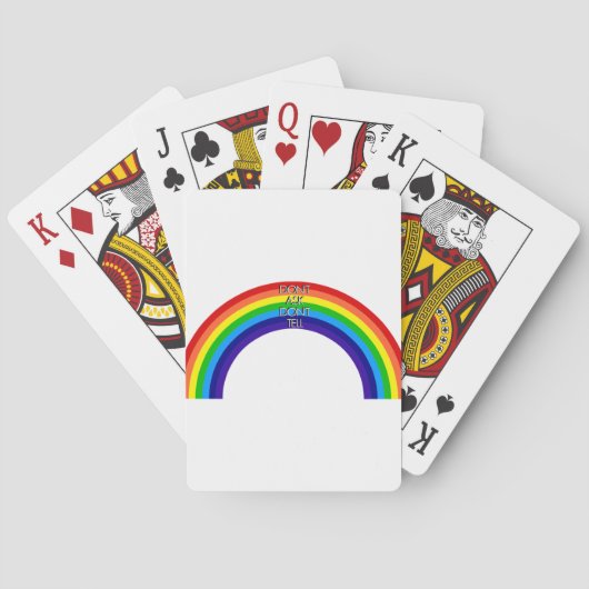 Jeu De Cartes Ne demandez pas, ne dites pas (dos)