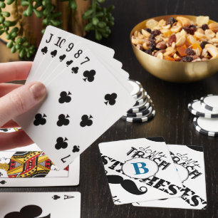 Jeu De Cartes Ne jetez pas la moustache Retro Hipster