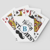 Jeu De Cartes Ne jetez pas la moustache Retro Hipster (dos)