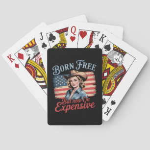 Jeu De Cartes Né libre mais maintenant je suis cher fille Patrio