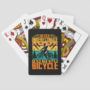 Jeu De Cartes Ne sous-estimez jamais un vieil homme à vélo