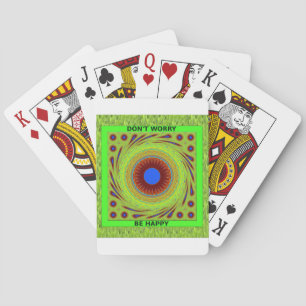 Jeu De Cartes Ne vous inquiétez pas d'être heureux d'impression 