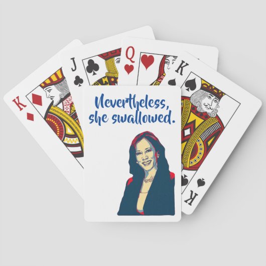 Jeu De Cartes Néanmoins, elle a avalé. (dos)