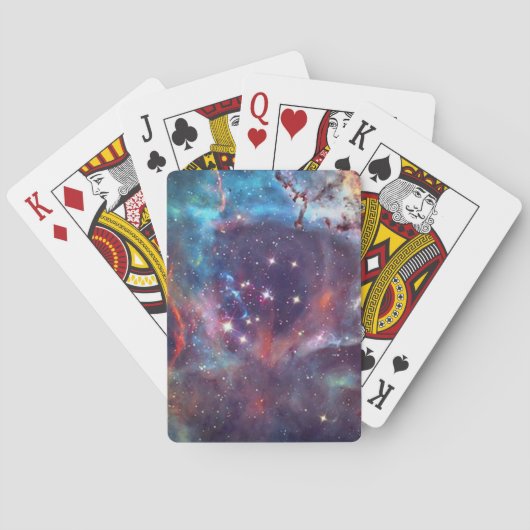 Jeu De Cartes Nébuleuse de galaxie image spatiale. (dos)