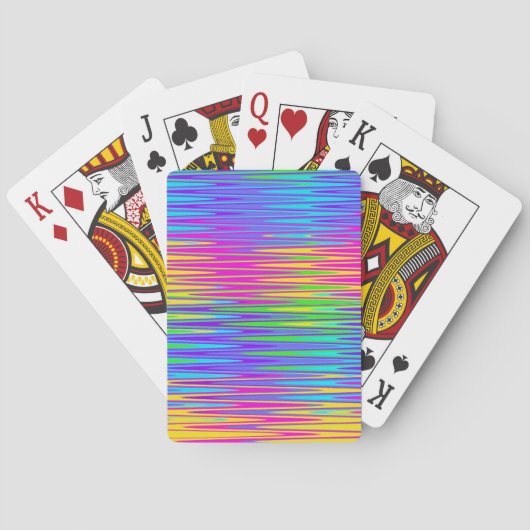 Jeu De Cartes Neon ZigZag (dos)
