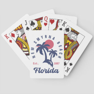 Jeu De Cartes New Smyrna Beach Floride Sunset Vintages Souvenirs