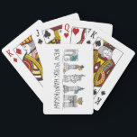 Jeu De Cartes New York City Hanoukka NYC Fête juive Chanukah<br><div class="desc">Il présente une illustration originale de stylo et d'encre d'une rangée de monuments classiques de New York, "habillés" pour la saison des fêtes. Idéal pour tous ceux qui vivent ou aiment NYC ! Ne vois-tu pas exactement ce que tu cherches ? Vous avez besoin d'aide pour la personnalisation ? Cliquez...</div>