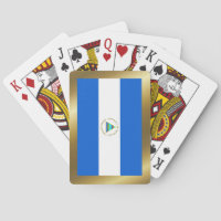 Nicaragua Drapeau Jouer des cartes