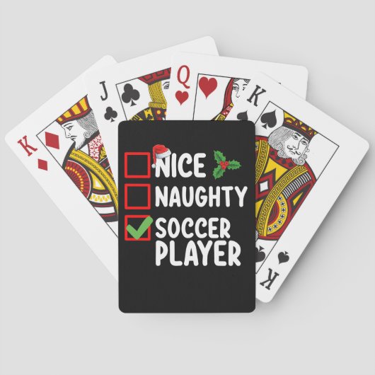 Jeu De Cartes Nice Naughty Soccer Joueur Noël (dos)