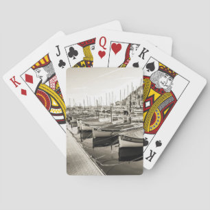 Jeu De Cartes Nice port photo vintage