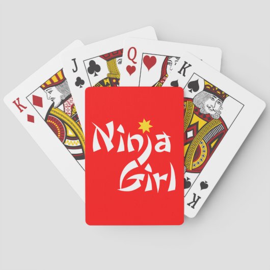 Jeu De Cartes Ninja Girl (dos)