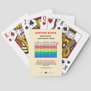 Jeu De Cartes Niveaux d'alerte de Rapture