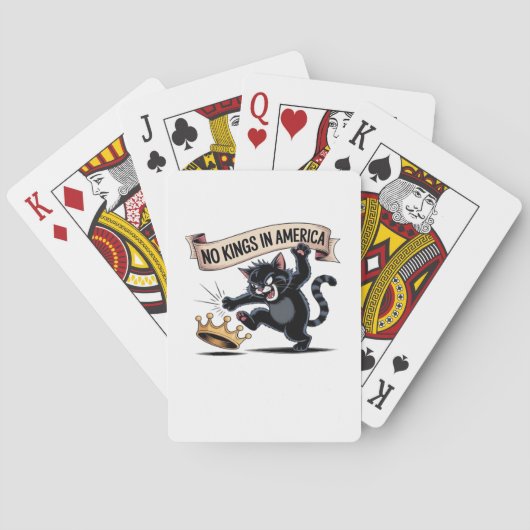 Jeu De Cartes No Kings In America Classic Creative Style (dos)
