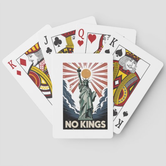 Jeu De Cartes No Kings In America Liberity Status USA Democrats (dos)