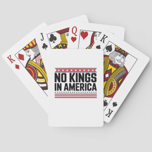 Jeu De Cartes No Kings In America USA Bold Design (dos)