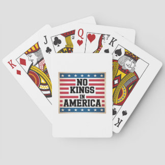 Jeu De Cartes No Kings In America USA Vintage Graphic