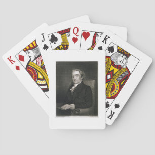 Jeu De Cartes Noah Webster (1758-1843) gravé par Frederick W.