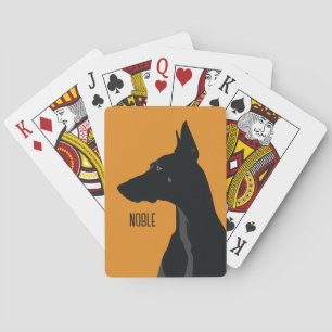 Jeu De Cartes Noble noir Doberman