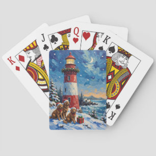 Jeu De Cartes Noël au phare de Terre-Neuve