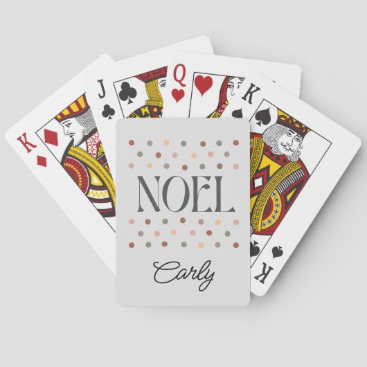 Jeu De Cartes Noël Boho de Noël (dos)