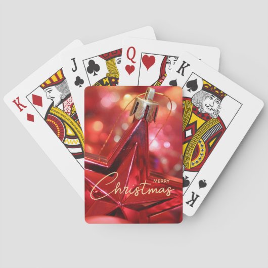 Jeu De Cartes Noël de l'ornement étoilé (dos)