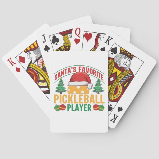 Jeu De Cartes Noël de Pickball (dos)